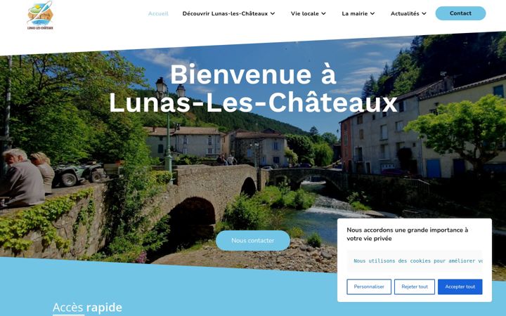 Screenshot of lunas-les-chateaux.fr