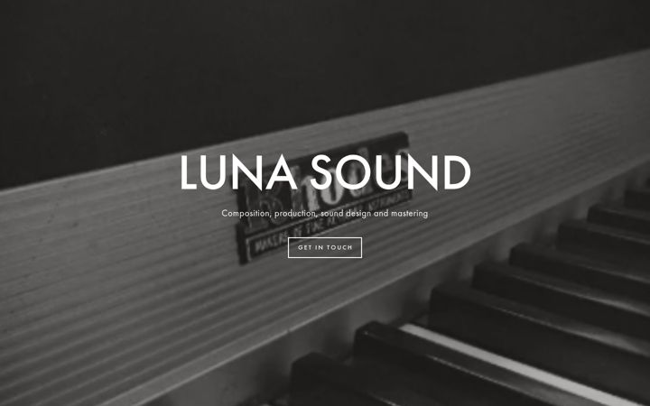 Screenshot of lunasound.co.uk