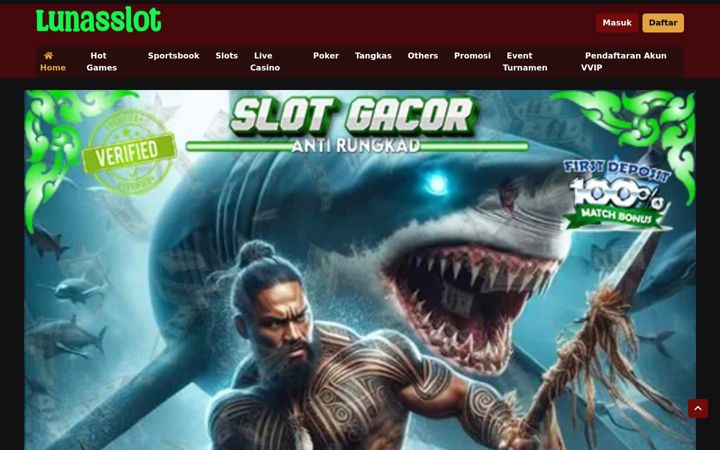 Screenshot of lunasslot.net