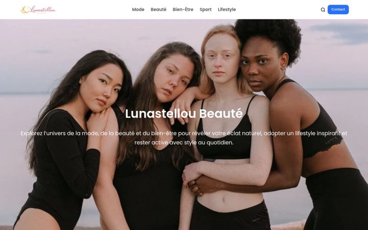 Screenshot of lunastelloubeaute.fr