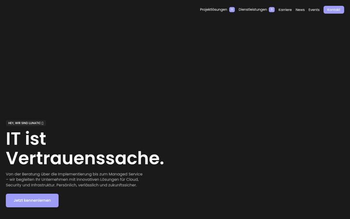 Screenshot of lunaticnet.com