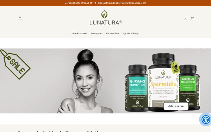 Screenshot of lunatura.com