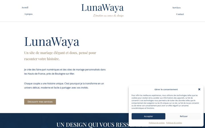 Screenshot of lunawaya.com