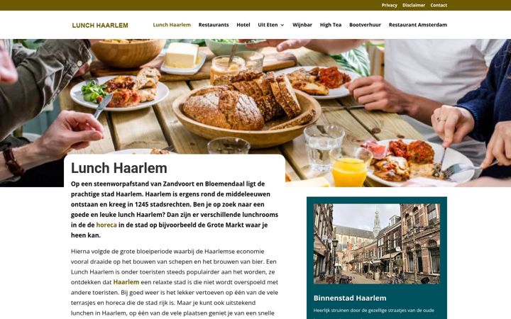 Screenshot of lunchhaarlem.nl