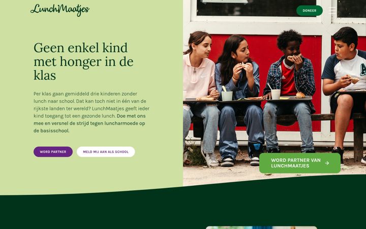 Screenshot of lunchmaatjes.nl
