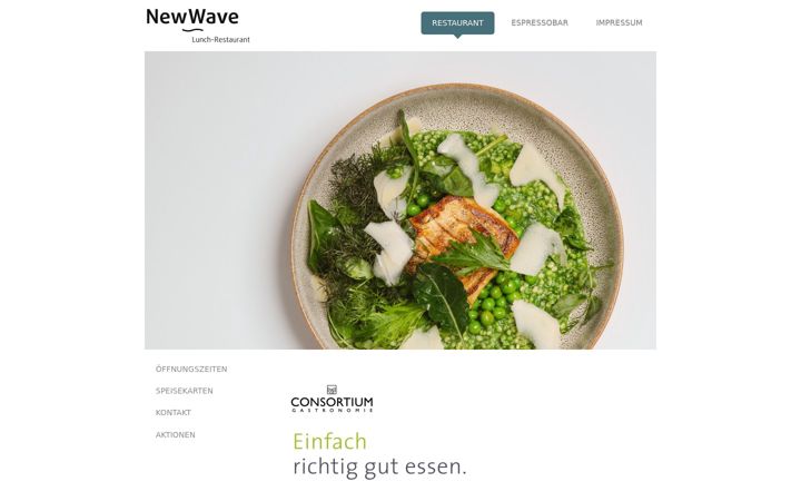 Screenshot van lunchrestaurant-newwave.de