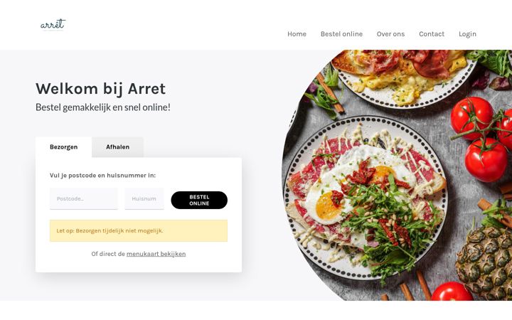 Screenshot of lunchroom-arret.nl