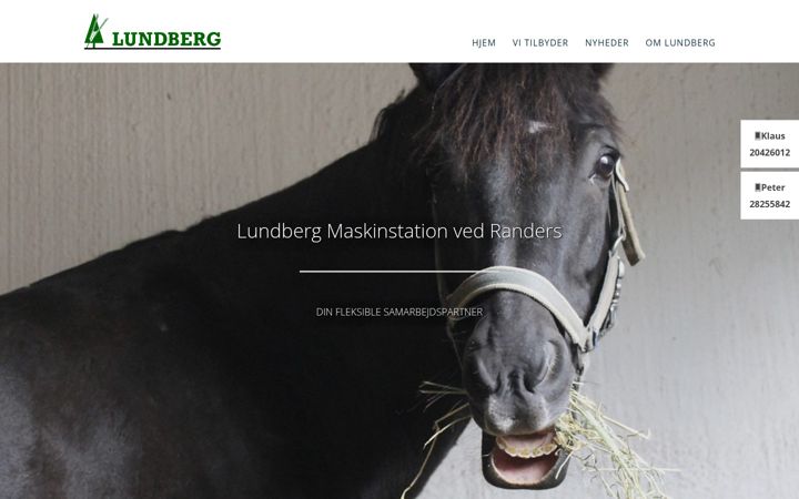 Screenshot of lundberg-maskinstation.dk
