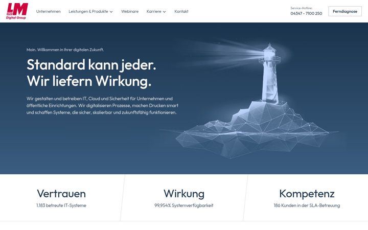 Screenshot of lundm.de