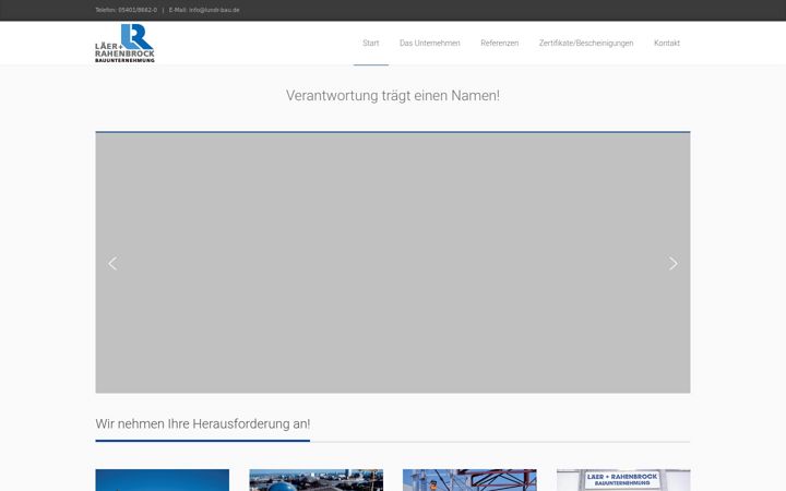 Screenshot of lundr-bau.de