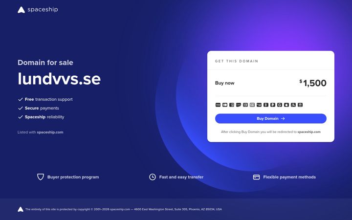 Screenshot of lundvvs.se