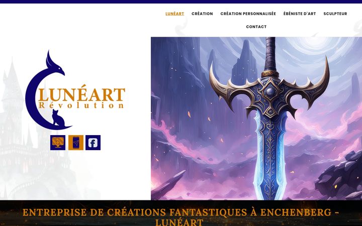 Screenshot of lune-art.fr