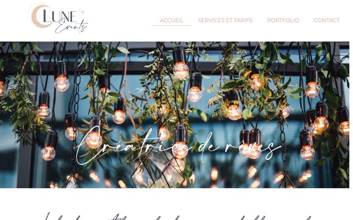 Screenshot of lune-events.fr