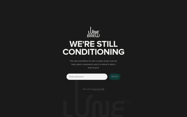 Screenshot of lunebrew.com