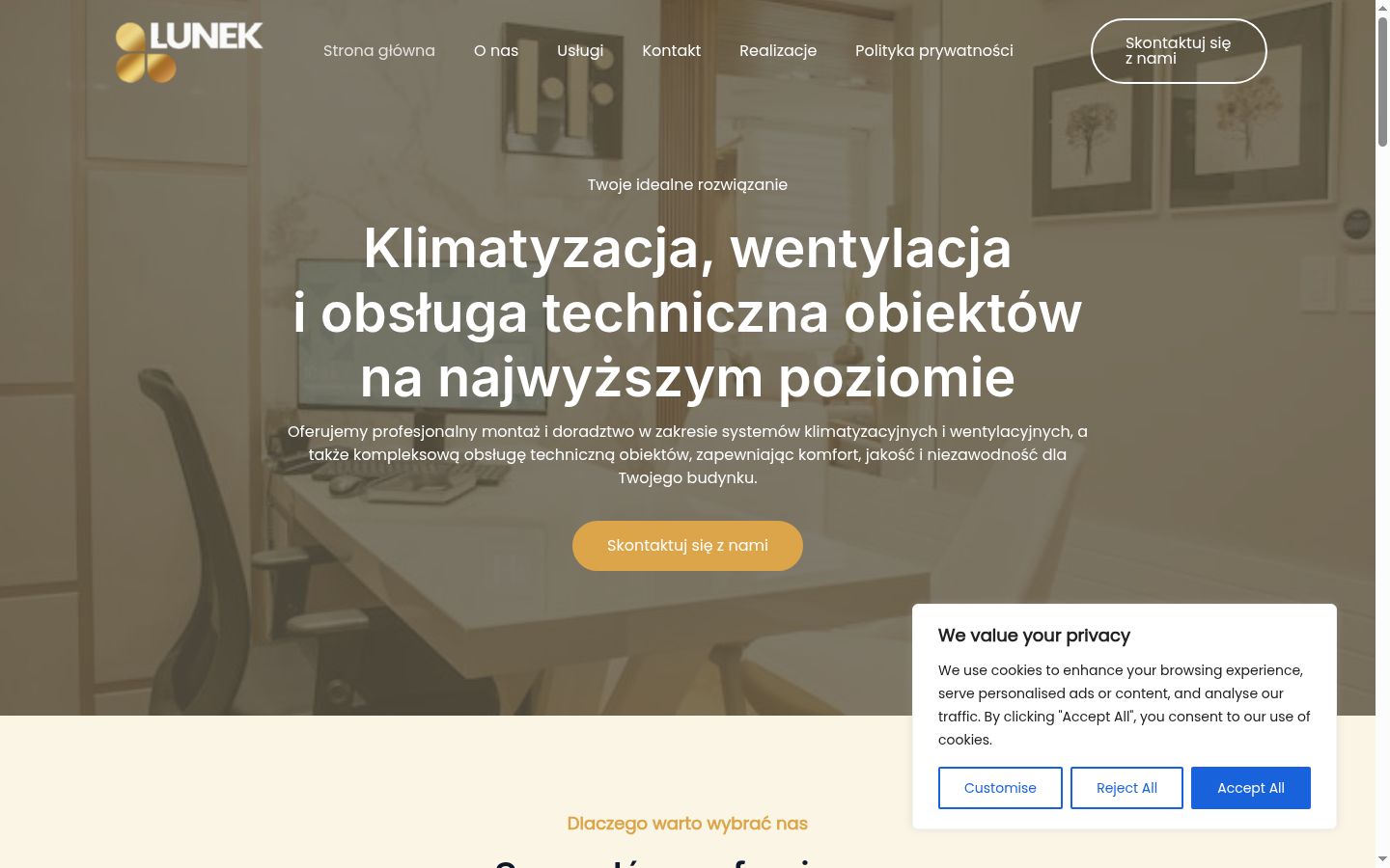 Sutikimo reklamjuostės, rodytos prieš bet kokią sąveiką, ekrano kopija
