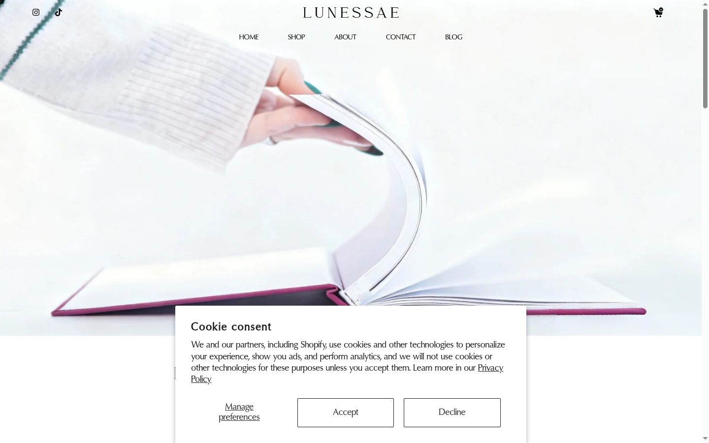 Screenshot tal-banner tal-kunsens muri qabel kwalunkwe interazzjoni