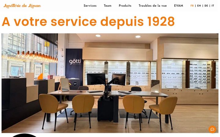 Screenshot of lunetterie.ch