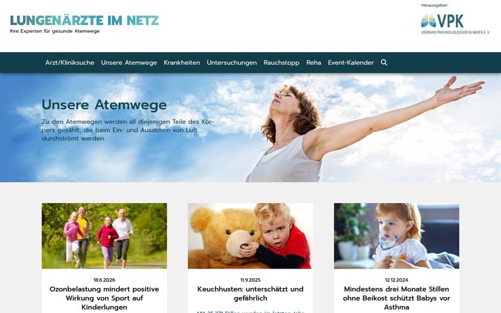 Screenshot of lungenaerzte-im-netz.de