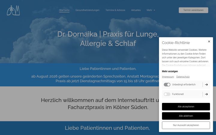 Screenshot of lungenmediziner.de