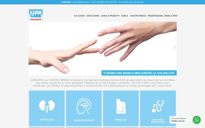 Screenshot of lunicare.it