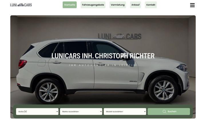 Screenshot of lunicars.de