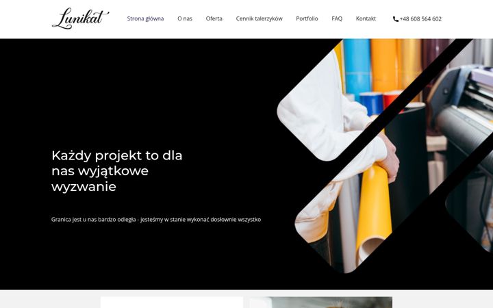Screenshot of lunikat.com