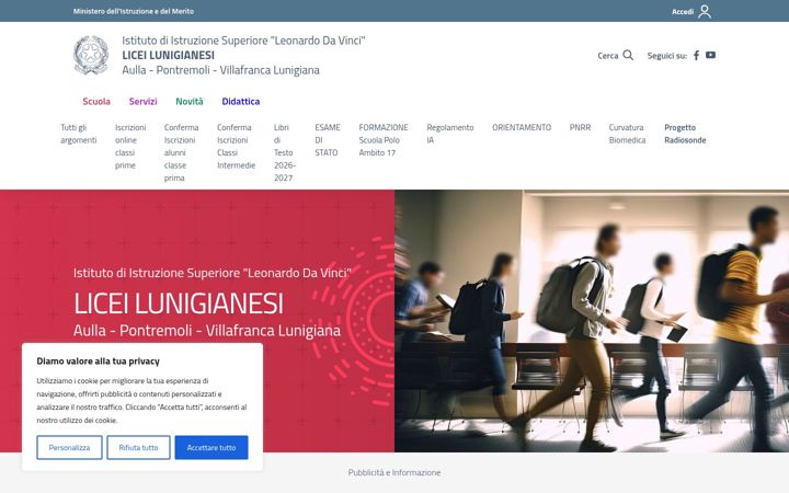 Screenshot of lunilicei.it