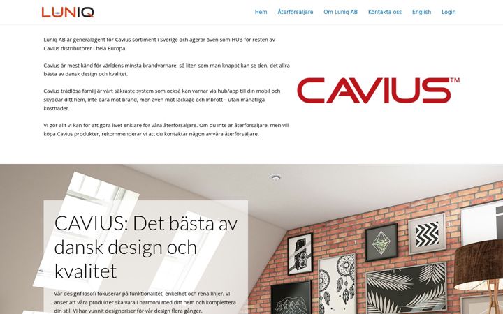 Screenshot of luniq.se