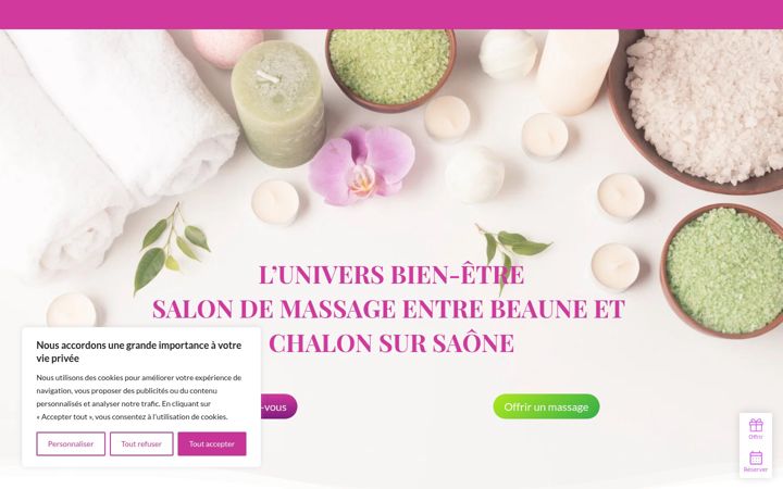 Screenshot of lunivers-bien-etre.com
