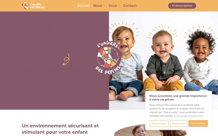 Screenshot of luniversdespepites.fr