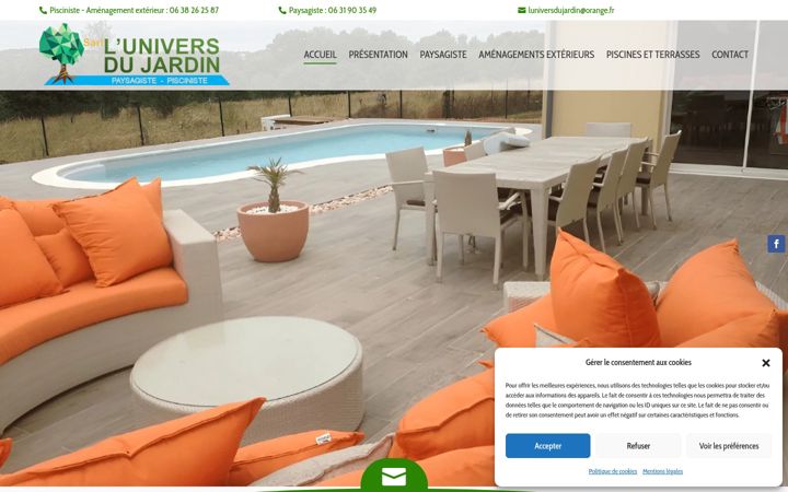 Screenshot of luniversdujardin86.fr