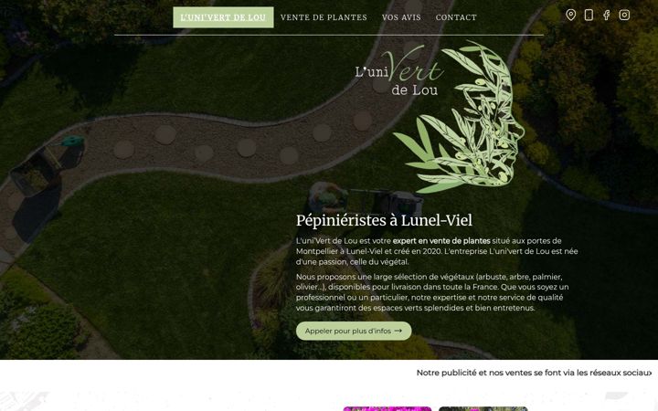 Screenshot of lunivertdelou.fr