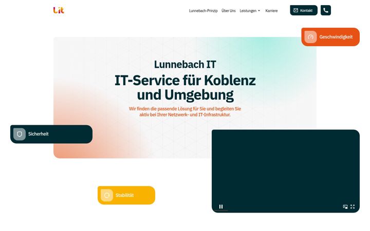 Screenshot of lunnebach-it.de