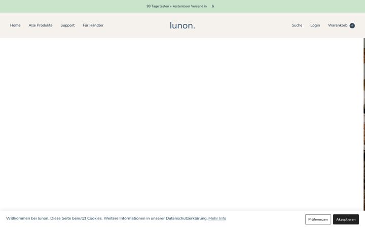 Screenshot of lunon-sleep.com
