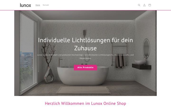 Screenshot of lunox.shop