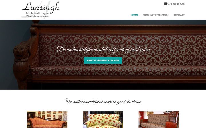 Screenshot of lunsingh.nl