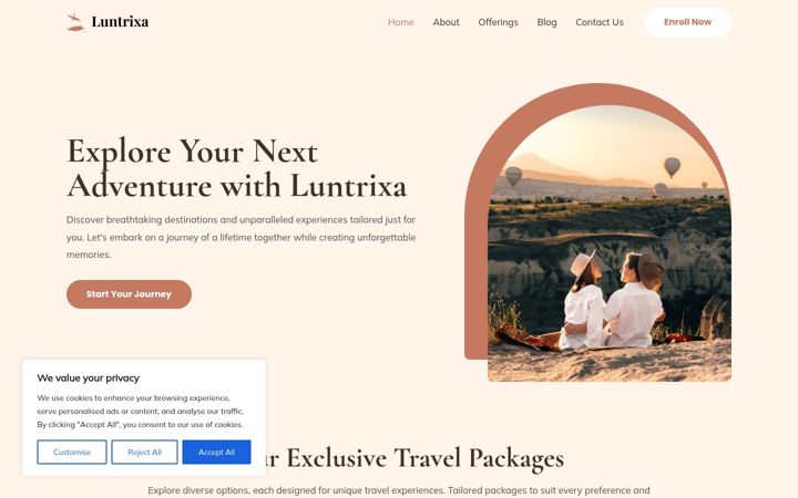 Screenshot of luntrixa.org