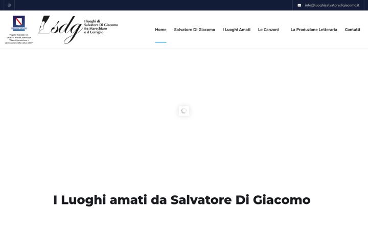 Screenshot of luoghisalvatoredigiacomo.it