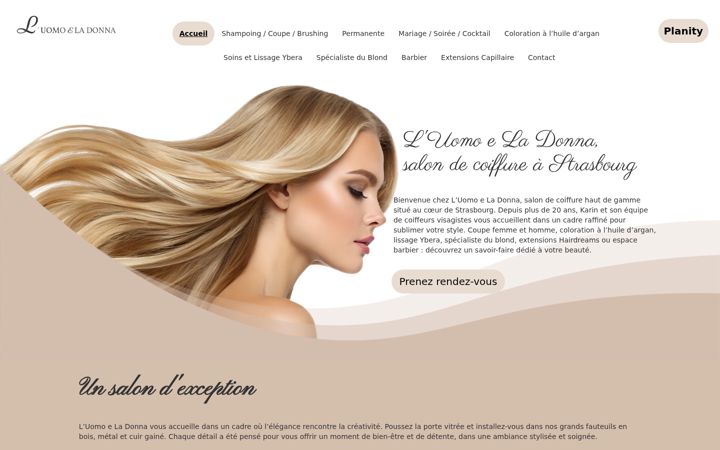 Screenshot of luomoeladonna.fr