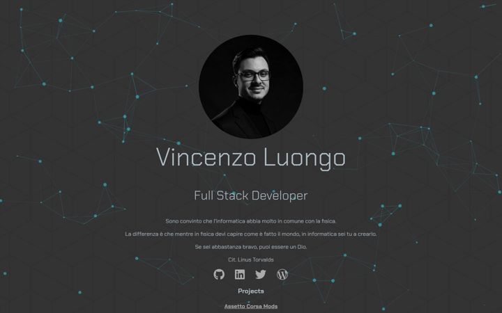 Screenshot of luongovincenzo.it
