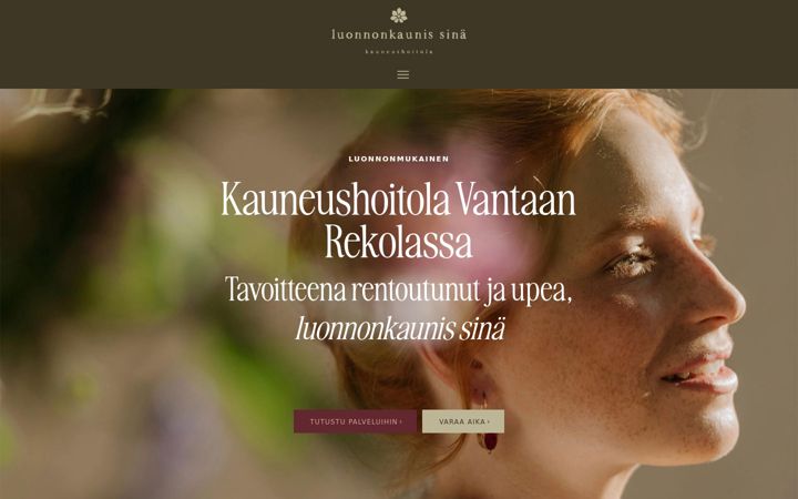 Ekraanipilt saidist luonnonkaunissina.fi
