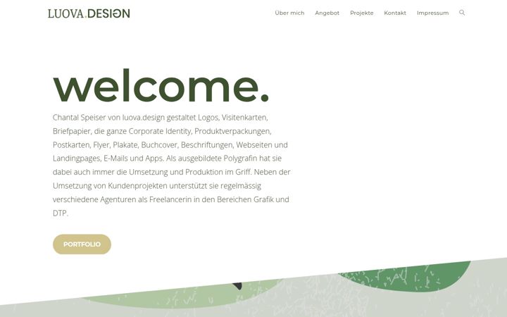 Screenshot of luova-design.ch