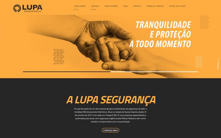 Screenshot of lupaseguranca.com.br