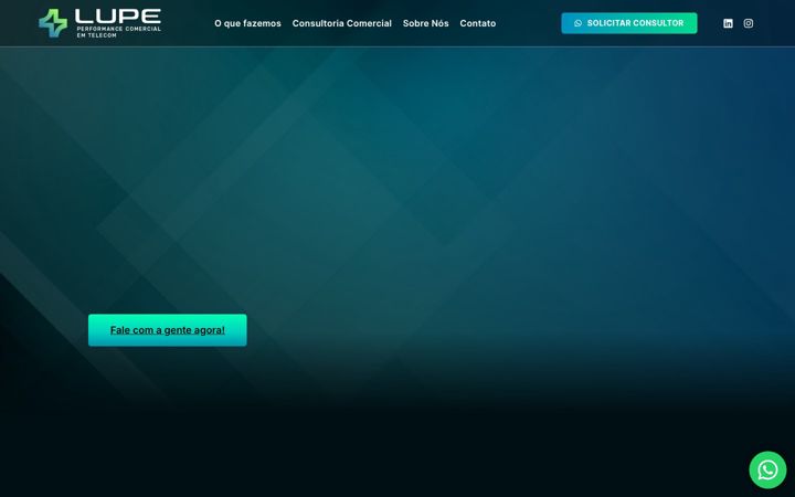 Screenshot of lupetelecom.com.br
