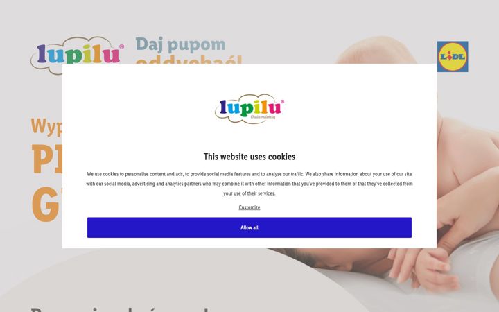 Screenshot of lupiludlaciebie.pl