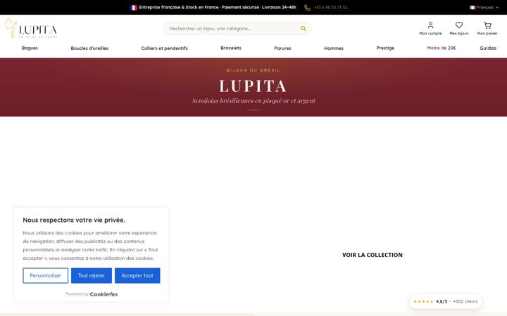 Screenshot of lupita-bijoux.com