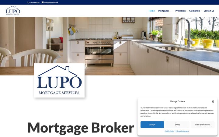 Screenshot of lupoms.co.uk