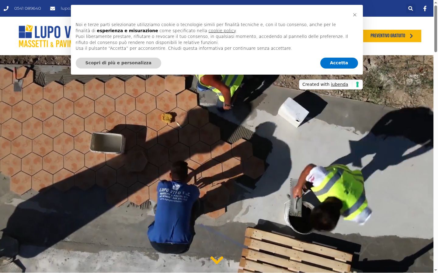 Screenshot des Einwilligungsbanners vor jeglicher Interaktion