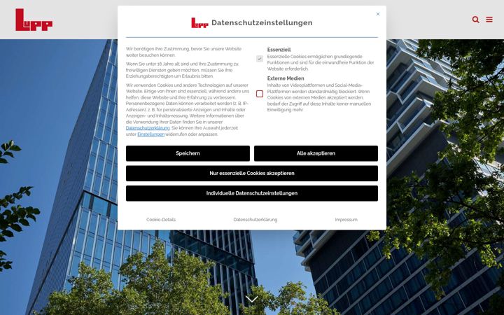 Screenshot of lupp.de