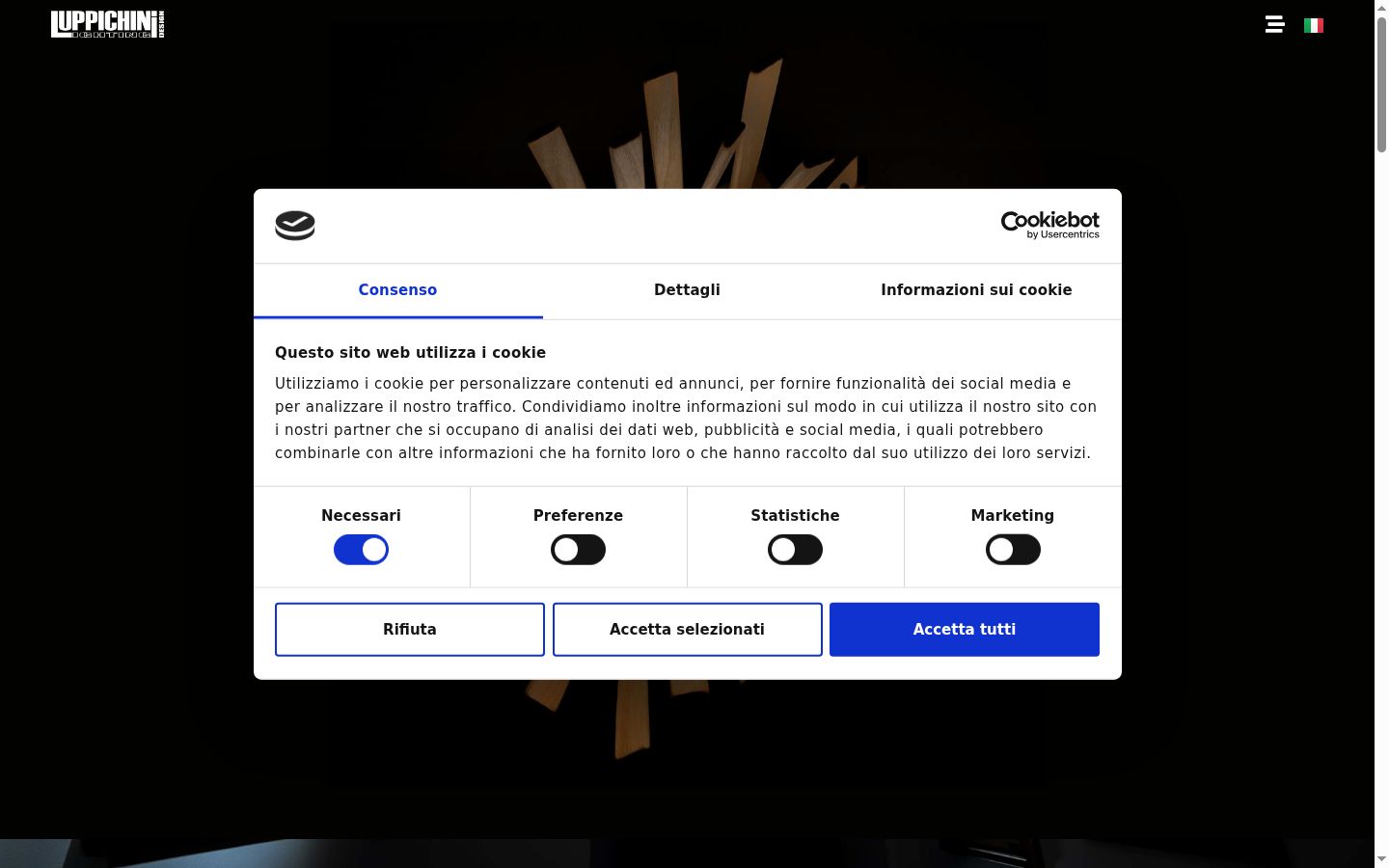 Skärmbild av samtyckesbannern som visades före någon interaktion
